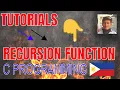 How to make a RECURSIVE FUNCTION using C Language