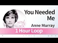 Download Lagu {1 Hour Loop} Anne Murray - You Needed Me / 1시간 반복 음악 듣기, 가사 [Pop (팝)]