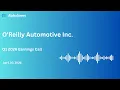 ORLY Stock OReilly Automotive Inc Q1 2026 Earnings Call