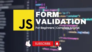 Form Validation in JavaScript 2022 the easy way Complete validation real-world Web Project