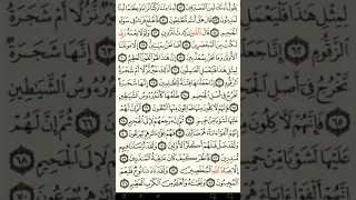 ماهر المعيقلي سورة الصافات مكتوبة صفحة 448 مصحف المدينة المنورة جودة عالية 