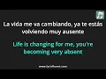 Grupo Marca Registrada - Solo Me Dejaste Lyrics English Translation - Spanish and English