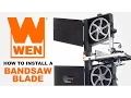 How to Install and Tension a WEN Bandsaw Blade