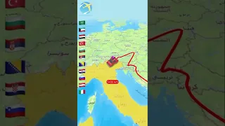 سافرنا بالسيارة إلى أوروبا 60 يوم خطة السير 