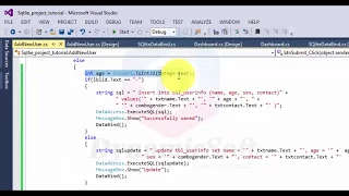 C insert update delete - crud operation using sqlite