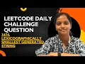 Leetcode 3474 Lexicographically Smallest Generated String Java Simple Solution Easy Approach