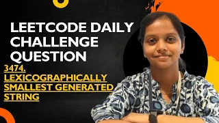 Leetcode 3474 Lexicographically Smallest Generated String Java Simple Solution Easy Approach