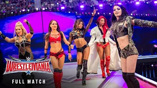 full match team total divas vs team b a d and blonde wrestlemania 32 kickoff
