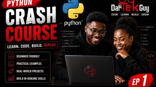 Ep1 Python Course for Data Analytics Hello World Variables Python Basics for Beginners
