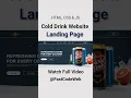 Cold Drink Website Using HTML CSS Step by Step Tutorial Fast Code