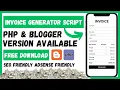 Create Your OWN Invoice Generator Website with FREE Source Code