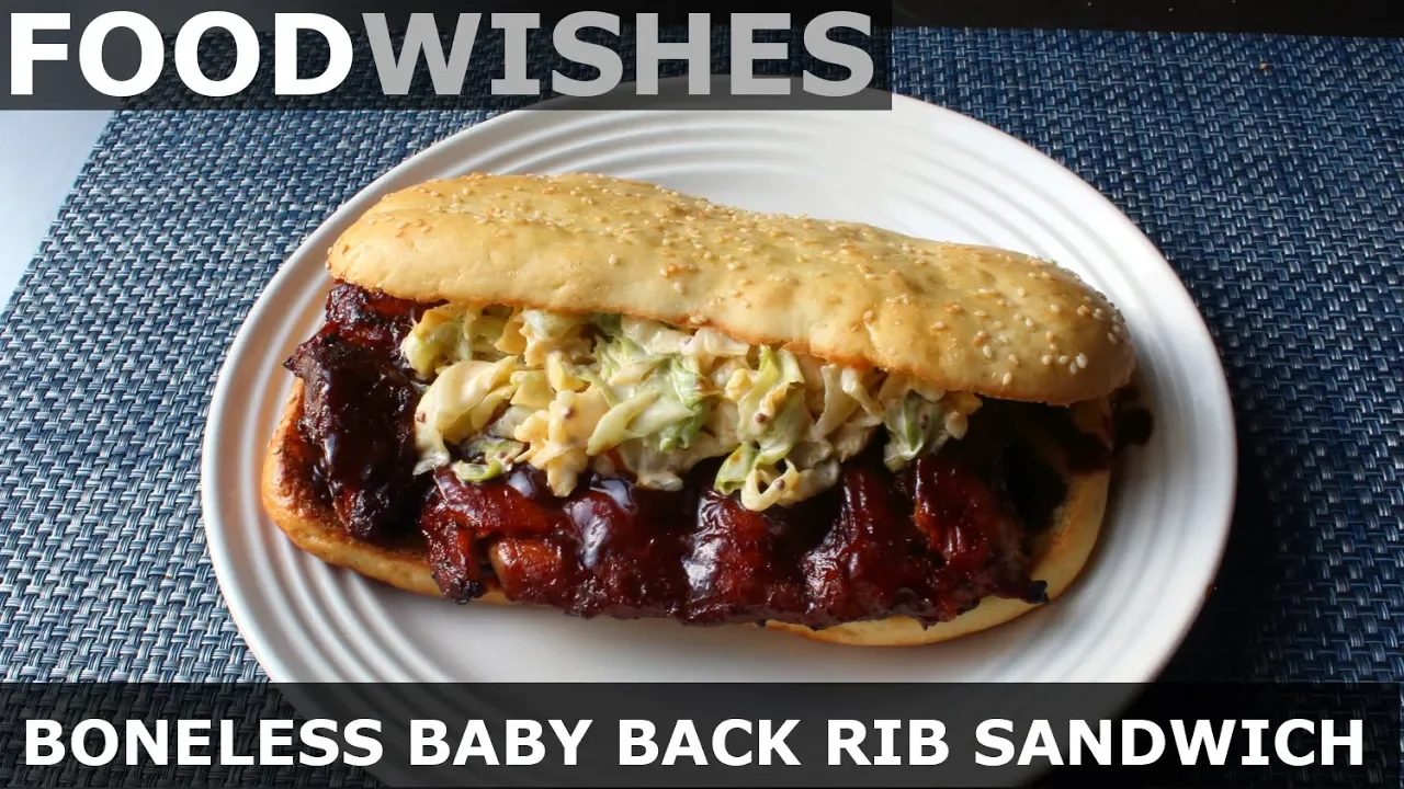 Boneless Baby Back Rib Sandwich (McRib® Copycat) - Food Wishes