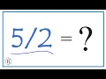 Write as a Mixed Number