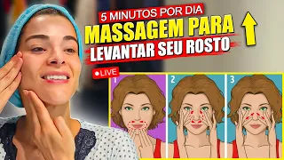 5 Minutos por Dia: Faça essa Massagem Para Levantar o seu Rosto!
