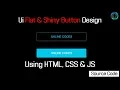 Flat Shiny Button Hover effet Using Css3 Online Codes