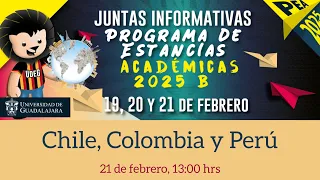 Junta informativa - PEA 2025 B - Chile, Colombia y Perú