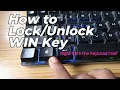 How to Unlock Windows Key on Keyboard WIN Key without Armoury Crate