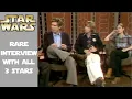 STAR WARS RARE 1977 Interview with Carrie Fisher Harrison Ford and Mark Hamill