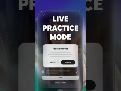 Try Out Practice Mode Before Going Live! 🤳
