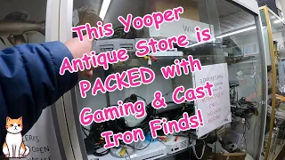 This Yooper Antique Store is PACKED with Gaming Cast Iron Finds