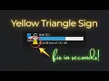 How to Remove Yellow Triangle Warning Sign from C Drive in Windows Fix Drive Exclamation Mark