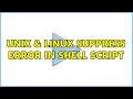 Unix Linux Suppress error in shell script