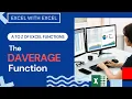 The DAVERAGE Function Learn A To Z of Excel Functions
