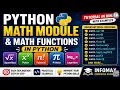 Python Math Module Tutorial in Hindi Math Functions in Python with Examples Python Programming