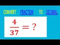CONVERT FRACTION TO DECIMAL