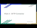 MuleSoft SFTP connector sample Application