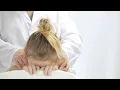 Young Woman Enjoying Relaxing Massage Stock