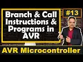 Branch and Call Instructions in AVR Microcontrollers Assembly Language Programming Guide