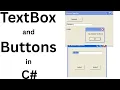 Simple Program for TEXT BOXES and BUTTONS in C