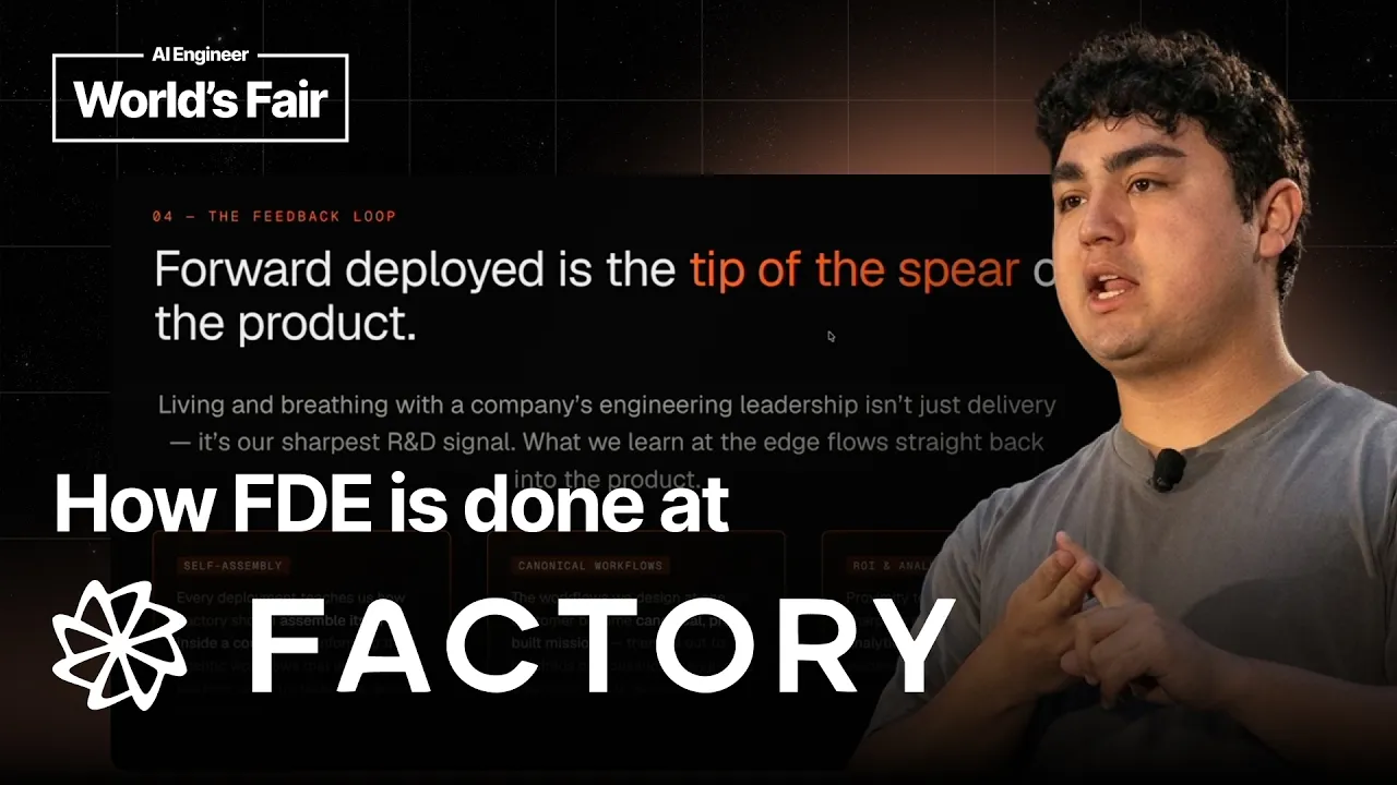 How Forward Deployed Engineering is done at Factory — Eno Reyes: video thumbnail