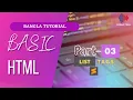 Basic HTML Bangla Tutorial Part-03 List Tags Farha Tech