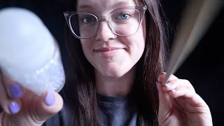 ASMR Pampering You to Sleep in a Tent While It Rains - tongue clicking