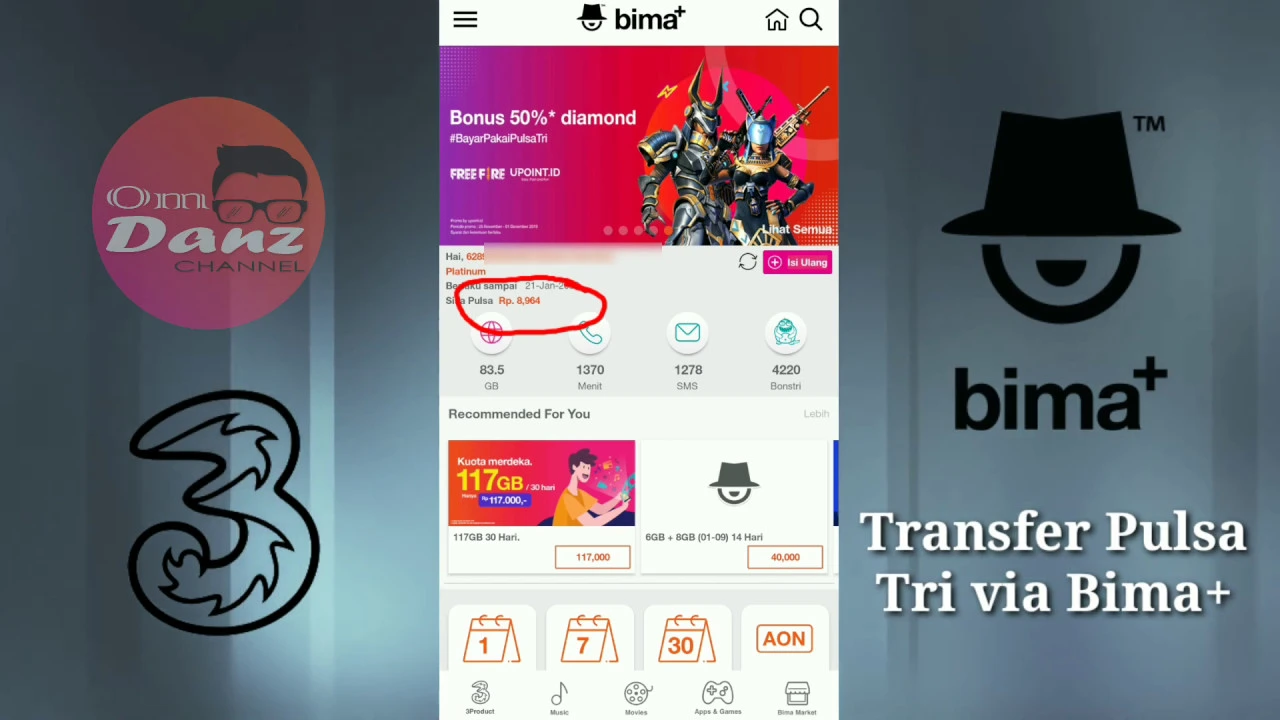 Cara transfer pulsa