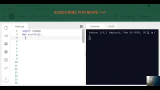 Python Programming Code to Shuffle Playing Cards