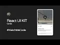 React React Native UIT KIT - Cards Component