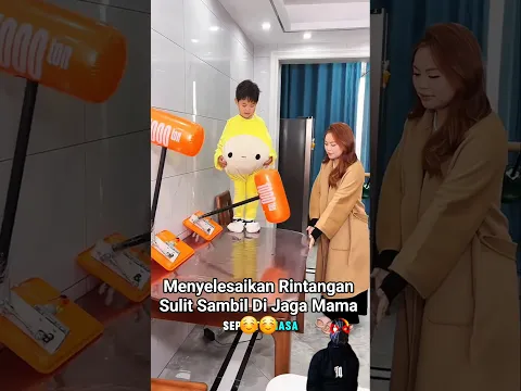 Menyelesaikan Rintangan Sulit Sambil Di Jaga Mama ☺️☺️ #shorts #rintangan #comedy #videolucu