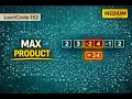 Maximum Product Subarray - Leetcode 152