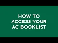 How to get your Course Materials using Booklist at Algonquin College