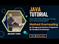 Java Tutorial OOP Basics Method Overloading Anand Tank