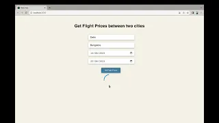 Flight Price Tracker using Javascript NodeJs and ReactJs