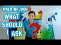 Questions to Ask on a Walkthrough House Cleaning Job Estimate