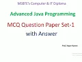 Advanced Java Programming MCQ Set-1