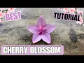 ORIGAMI CHERRY BLOSSOM FLOWER TUTORIAL - CRAFTING SPRING MAGIC PAPER FLOWER ART DIY CHERRY BLOSSOM