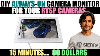 Watch Your Cameras with No Cloud DIY Raspberry Pi Touchscreen Monitor Tap to Switch Grid