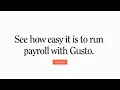 Need to Run Payroll See How Easy It Is With Gusto