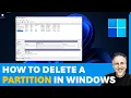 Delete Partition in Windows Delete Unallocated Partition Merge Unallocated Space to c Drive